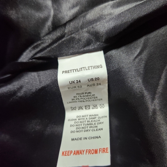 Faux Fur Black Jacket - Picture 5 of 5